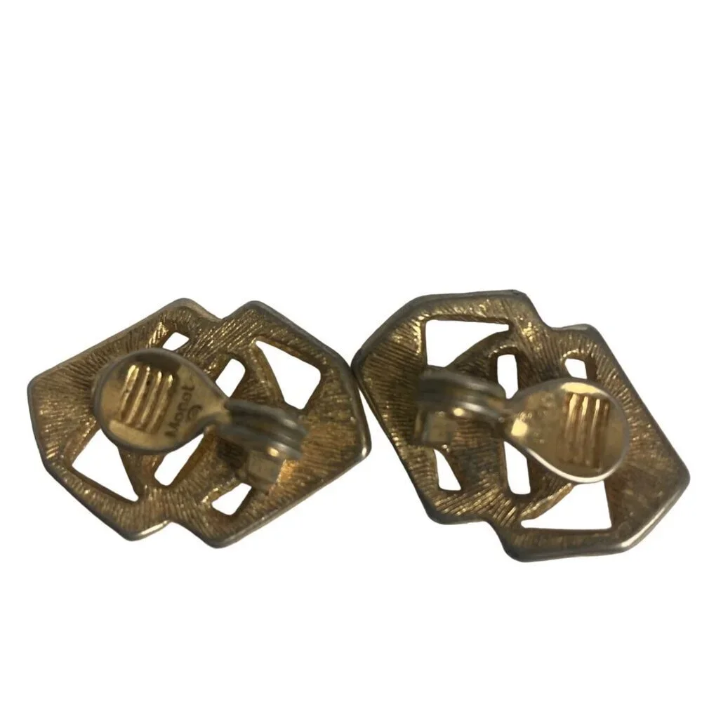 Vintage Designer Costume Clip On Earrings Signed Coro Trifari Monet Lisner 6 Pr